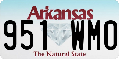 AR license plate 951WMO