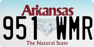 AR license plate 951WMR