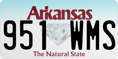 AR license plate 951WMS