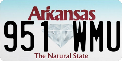 AR license plate 951WMU