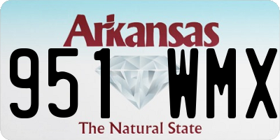 AR license plate 951WMX