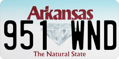 AR license plate 951WND