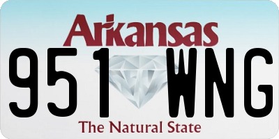 AR license plate 951WNG