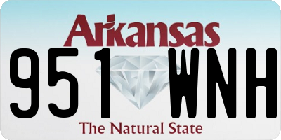 AR license plate 951WNH