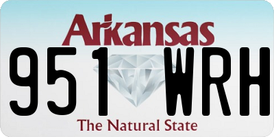 AR license plate 951WRH