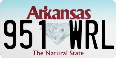 AR license plate 951WRL