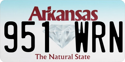 AR license plate 951WRN