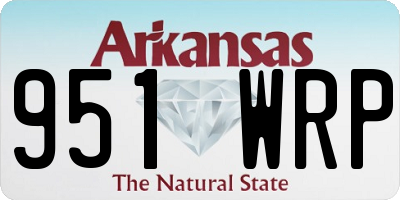 AR license plate 951WRP