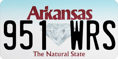AR license plate 951WRS