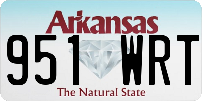 AR license plate 951WRT
