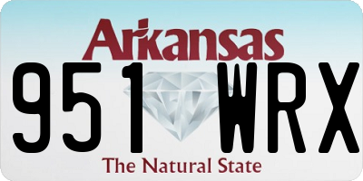 AR license plate 951WRX
