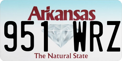 AR license plate 951WRZ