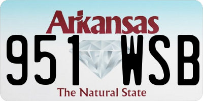 AR license plate 951WSB