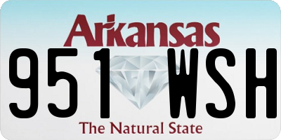 AR license plate 951WSH
