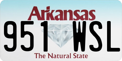 AR license plate 951WSL