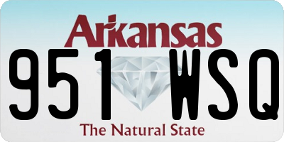 AR license plate 951WSQ