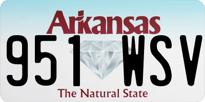 AR license plate 951WSV