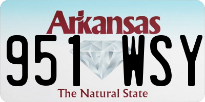 AR license plate 951WSY