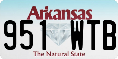 AR license plate 951WTB