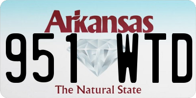 AR license plate 951WTD
