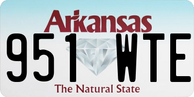 AR license plate 951WTE