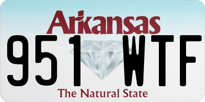 AR license plate 951WTF