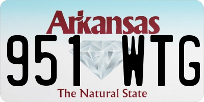AR license plate 951WTG