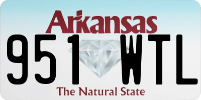 AR license plate 951WTL