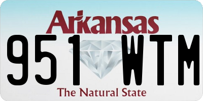 AR license plate 951WTM