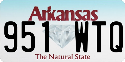 AR license plate 951WTQ