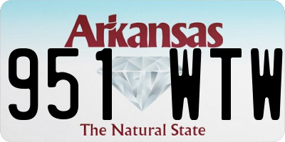 AR license plate 951WTW