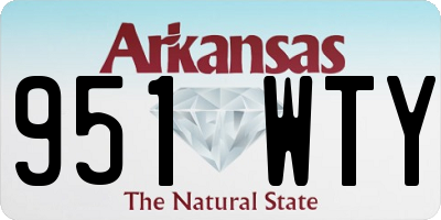 AR license plate 951WTY