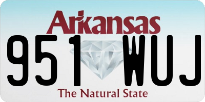 AR license plate 951WUJ