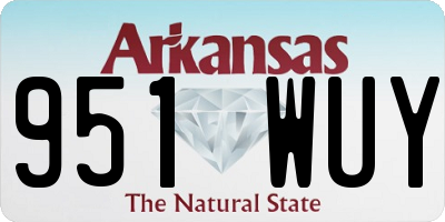 AR license plate 951WUY