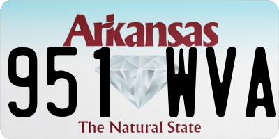 AR license plate 951WVA