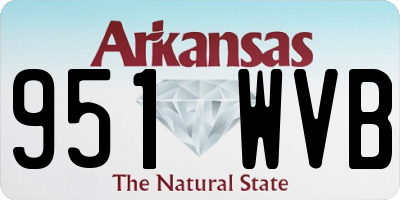 AR license plate 951WVB