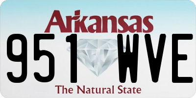 AR license plate 951WVE