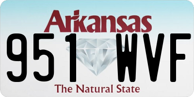 AR license plate 951WVF