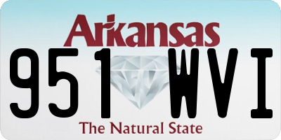 AR license plate 951WVI