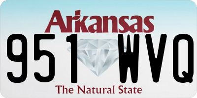 AR license plate 951WVQ
