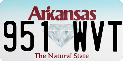 AR license plate 951WVT