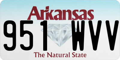 AR license plate 951WVV