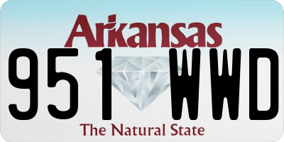 AR license plate 951WWD