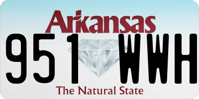 AR license plate 951WWH