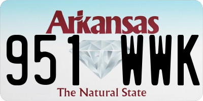 AR license plate 951WWK