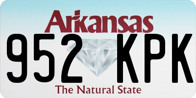 AR license plate 952KPK