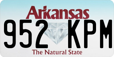 AR license plate 952KPM