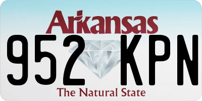 AR license plate 952KPN