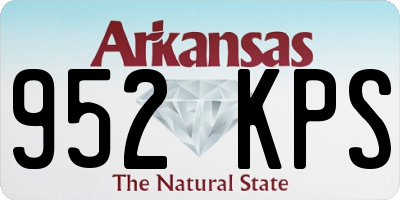 AR license plate 952KPS