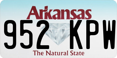 AR license plate 952KPW